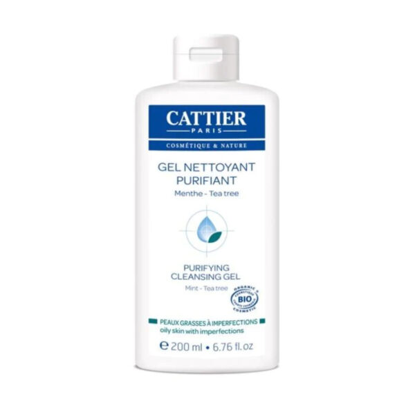 Cattier Gel Nettoyant Purifiant Menthe 200ml