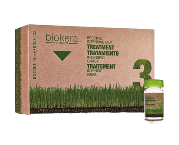 biokera traitement anti cheveux gras intensif 6Amp*10ml